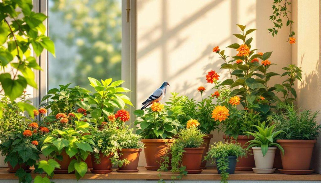 Qual è il colore che allontana i piccioni naturalmente dal balcone secondo i giardinieri